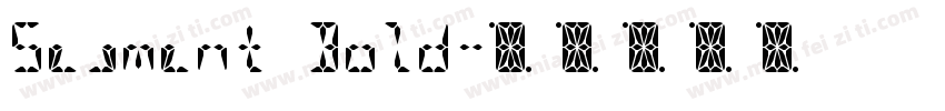 Segment Bold字体转换